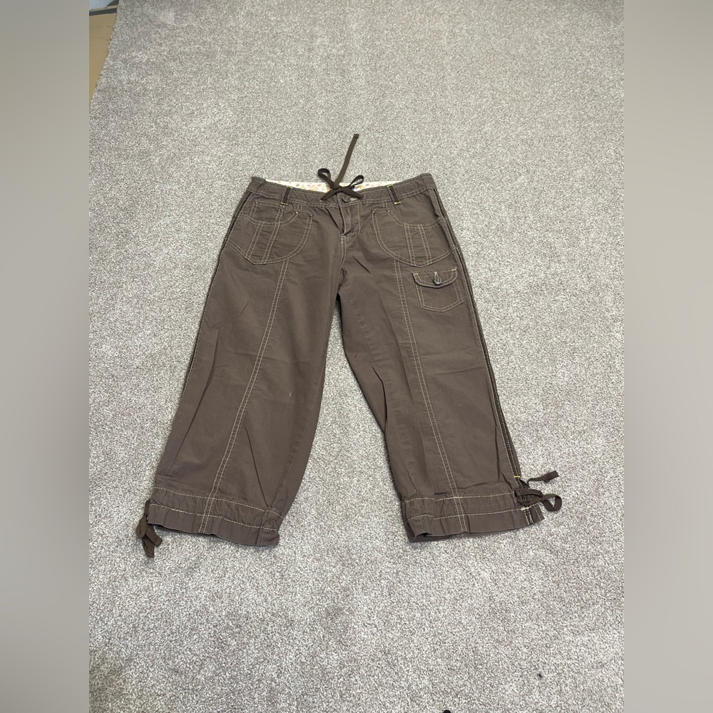 Parachute Y2K grunge McBling skater UnionBay Utility Cargo Capri Rolled-Hem S
